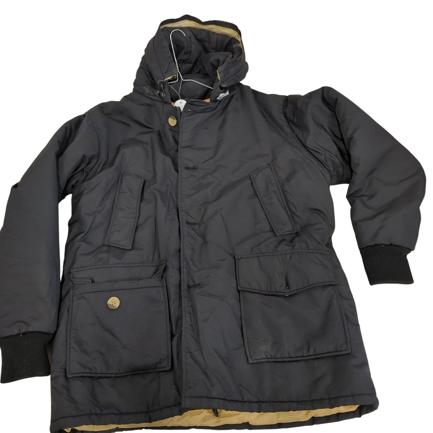 Woolrich Arctic Parka Black Winter Jacket - Size L