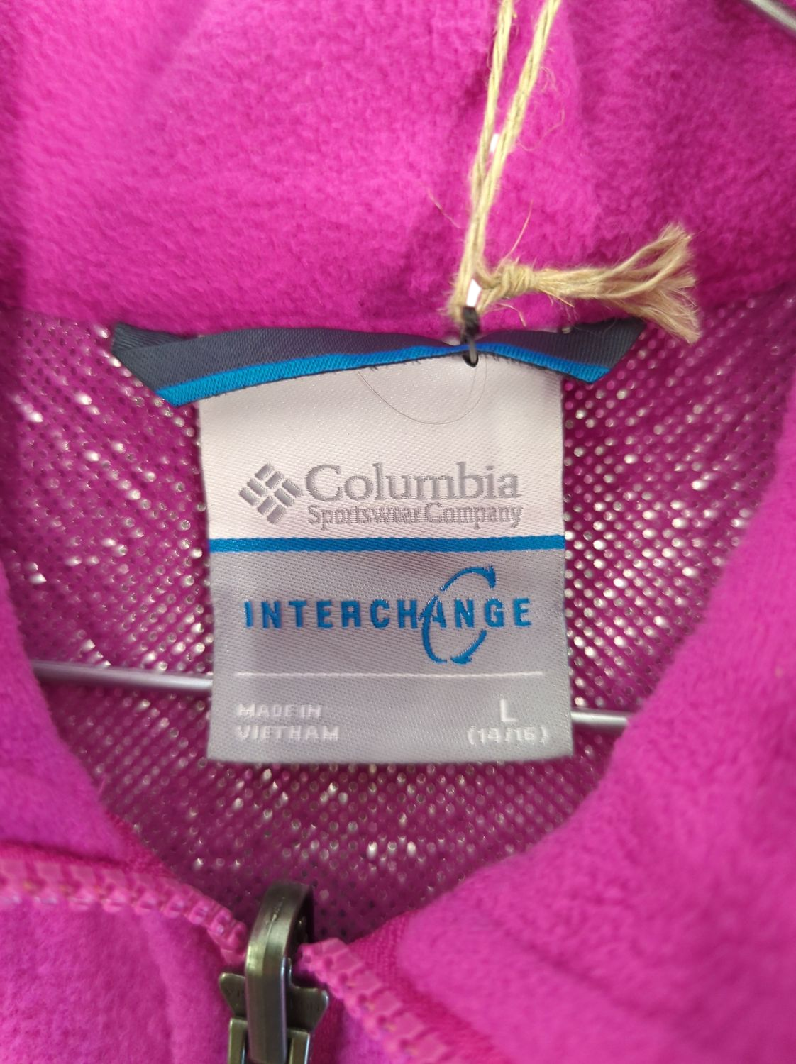 Columbia Pink/Purple Fleece Jacket - Size L
