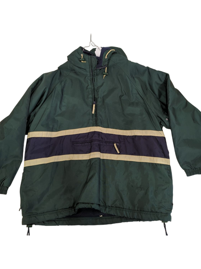 Vintage Nando's Green Windbreaker Jacket with Stripe Detail - Size XL