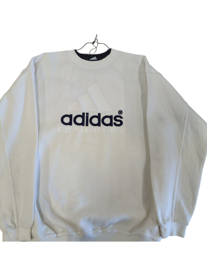 Adidas White Sweatshirt - Size S