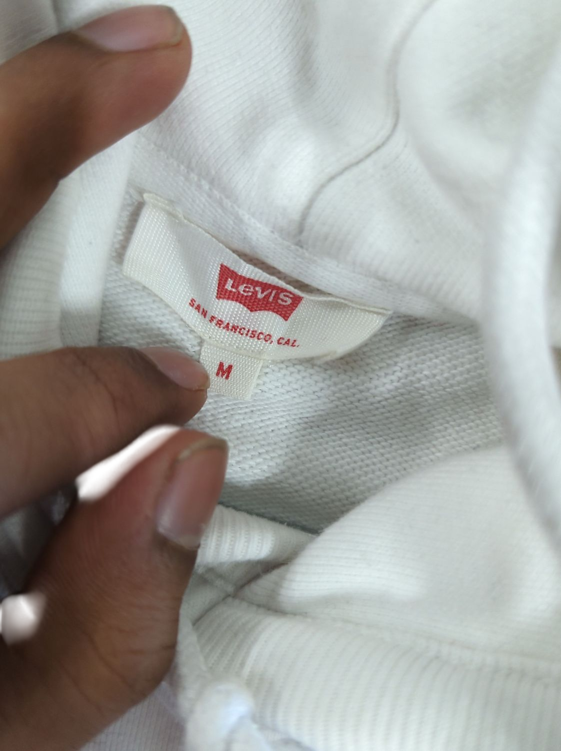 Levi's Strauss & Co White Hoodie - Size M