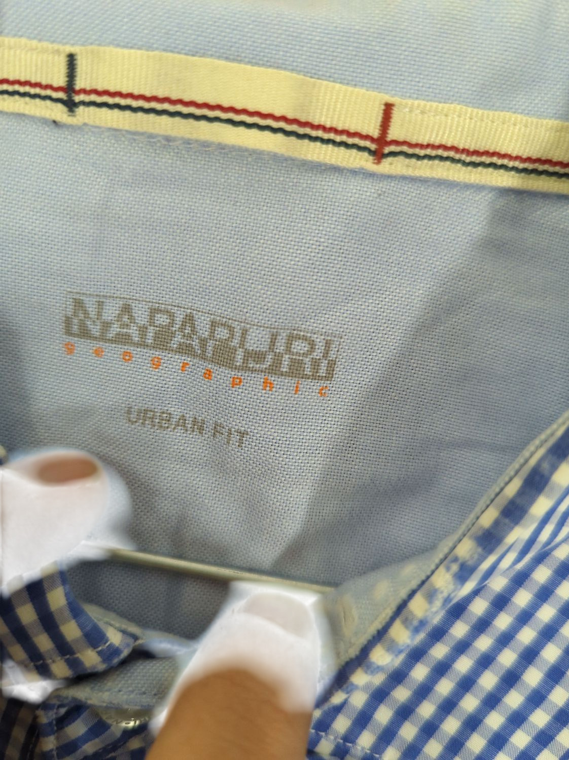Napapijri Blue Gingham Check Button-Down Shirt