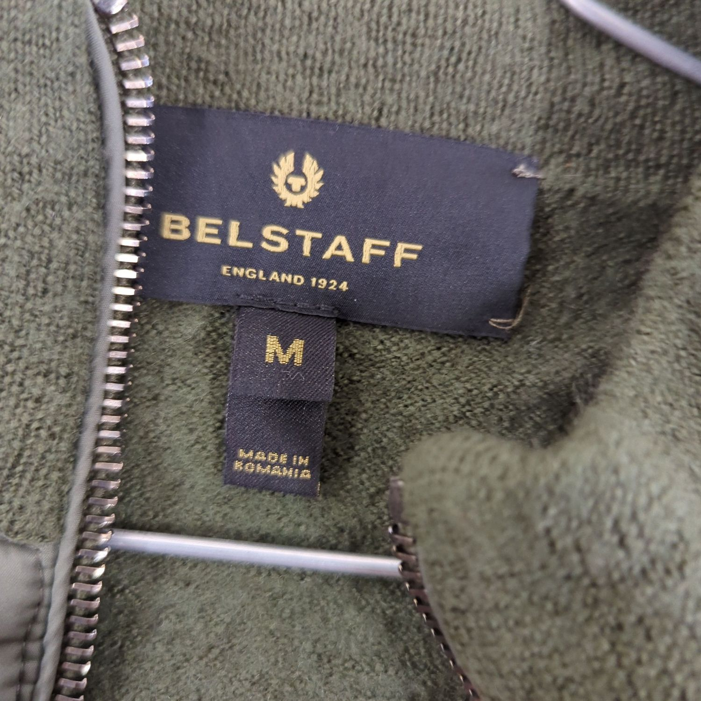 Belstaff Green Bomber Jacket - Size M - Made in England