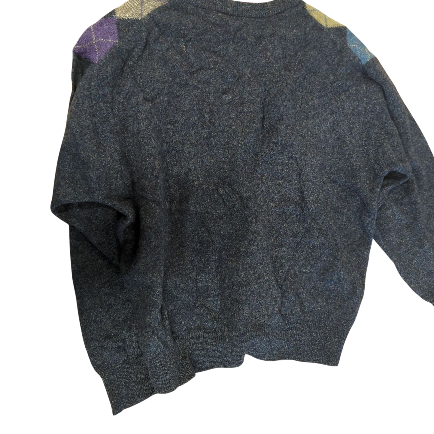 Trussardi Knitwear Wool Argyle Pattern Sweater
