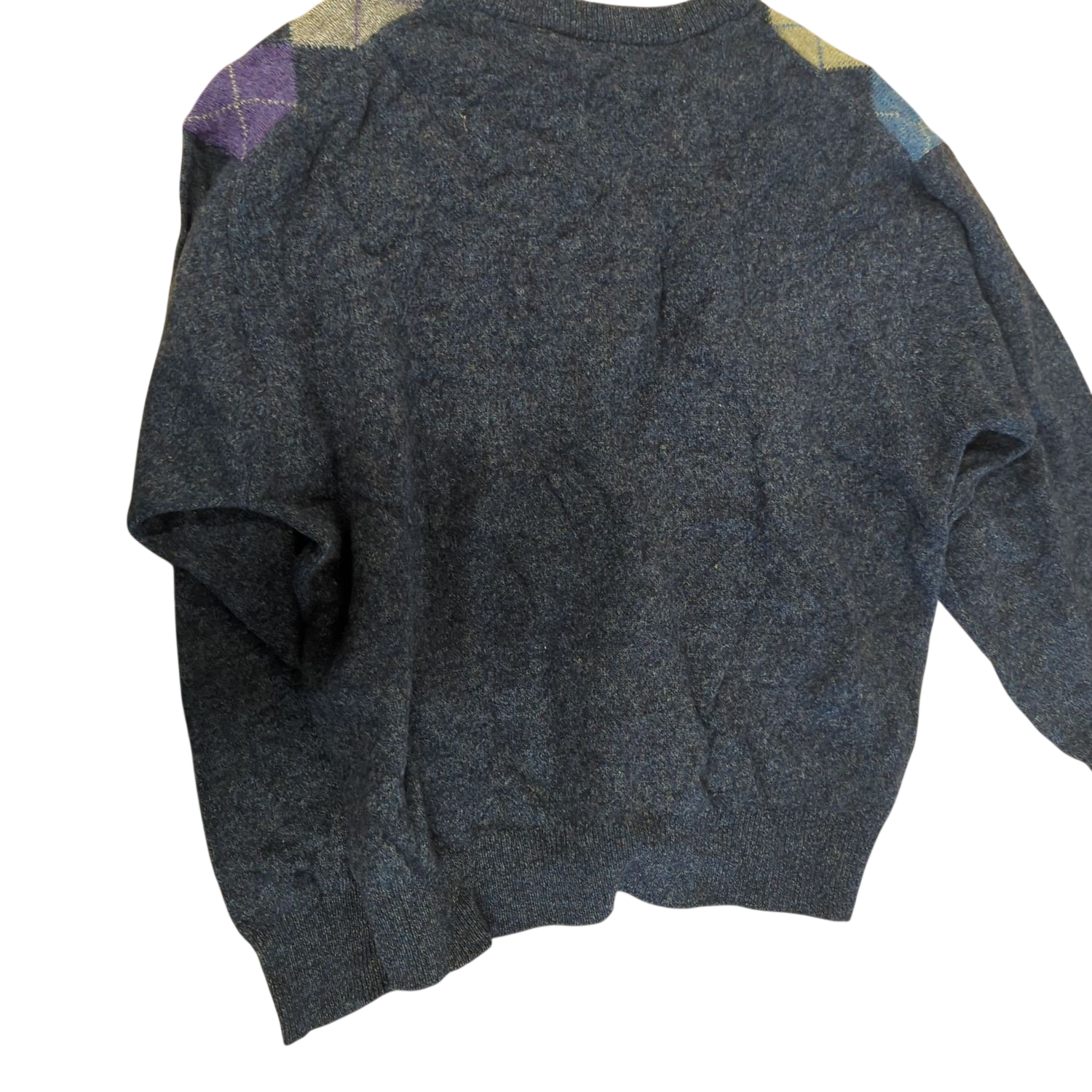 Trussardi Knitwear Wool Argyle Pattern Sweater
