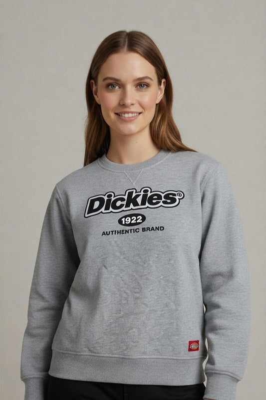 Dickies Grey Sweatshirt - Size S-Medium - Authentic Brand Logo