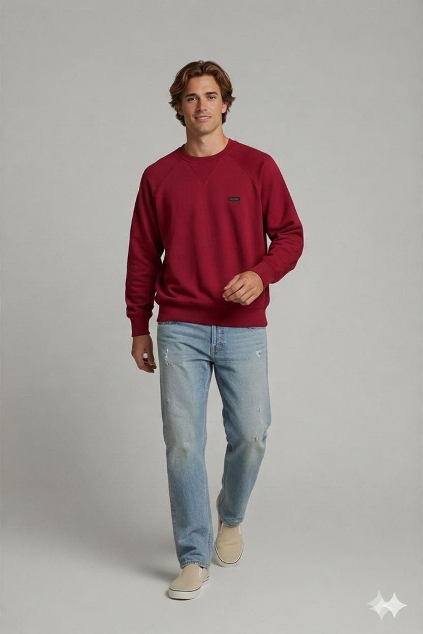 Paul & Shark Red Crew Neck Sweater - Classic Design