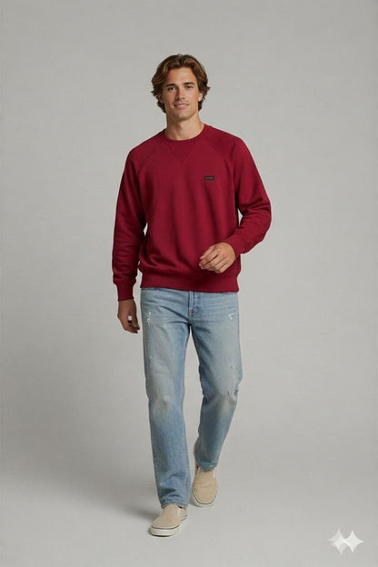 Paul & Shark Red Crew Neck Sweater - Classic Design