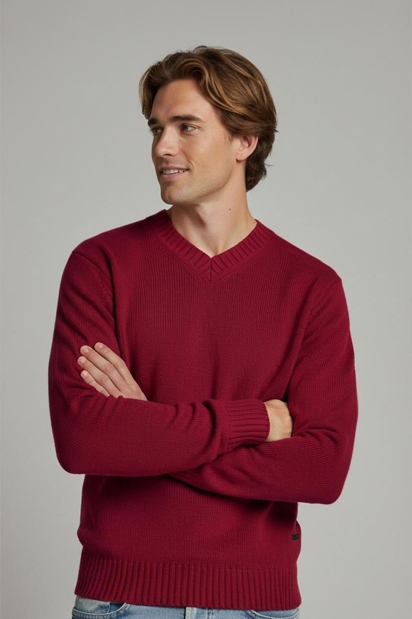 GAS Red Wool Sweater - Men's Size M