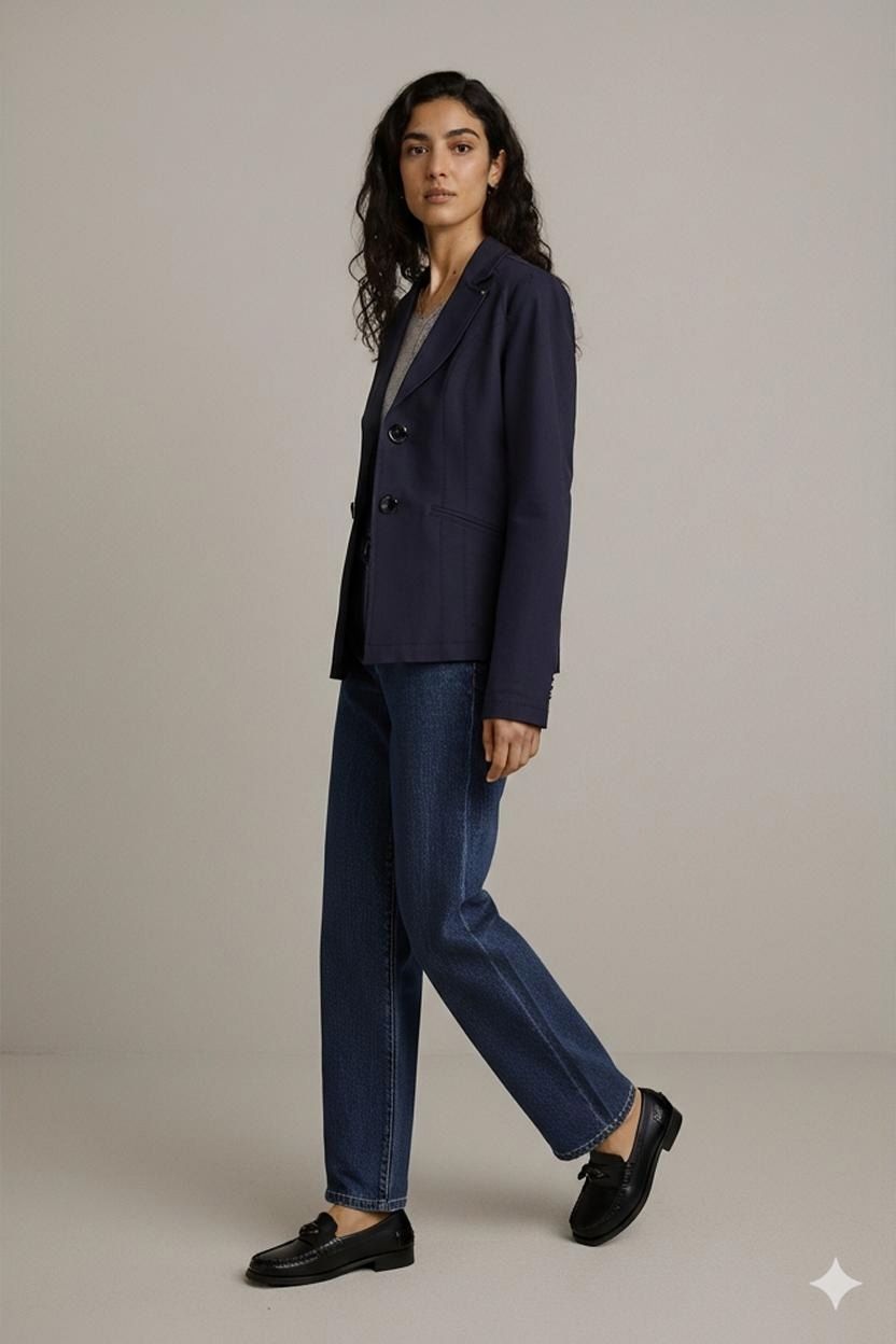 Armani Jeans Navy Blazer - Women's EU 40 / US 4