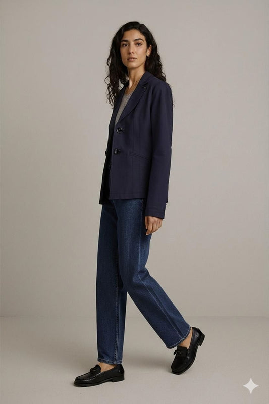 Armani Jeans Navy Blazer - Women's EU 40 / US 4