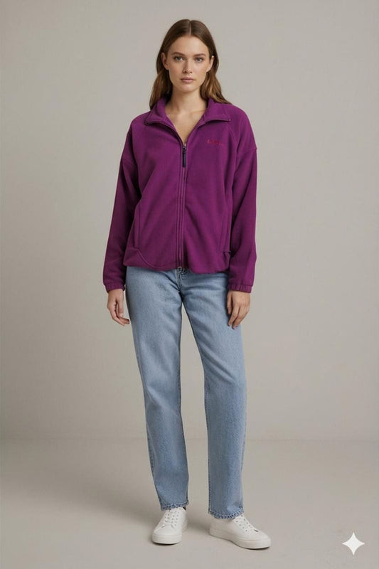Columbia Purple Fleece Jacket - Women's Size L