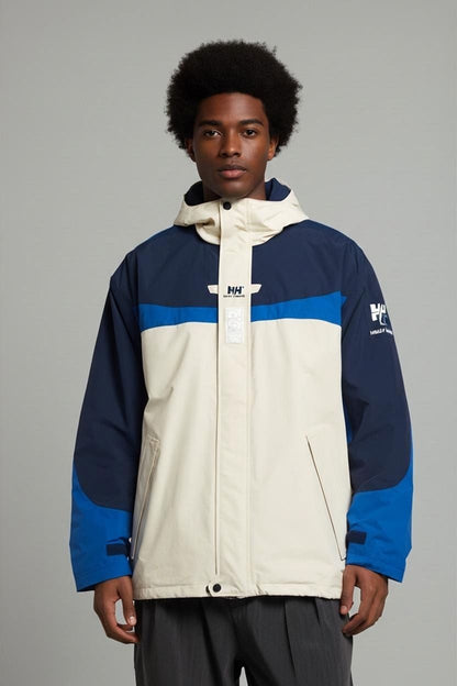 Helly Hansen Sailing Jacket - Size M - Tricolor Navy/Blue/White