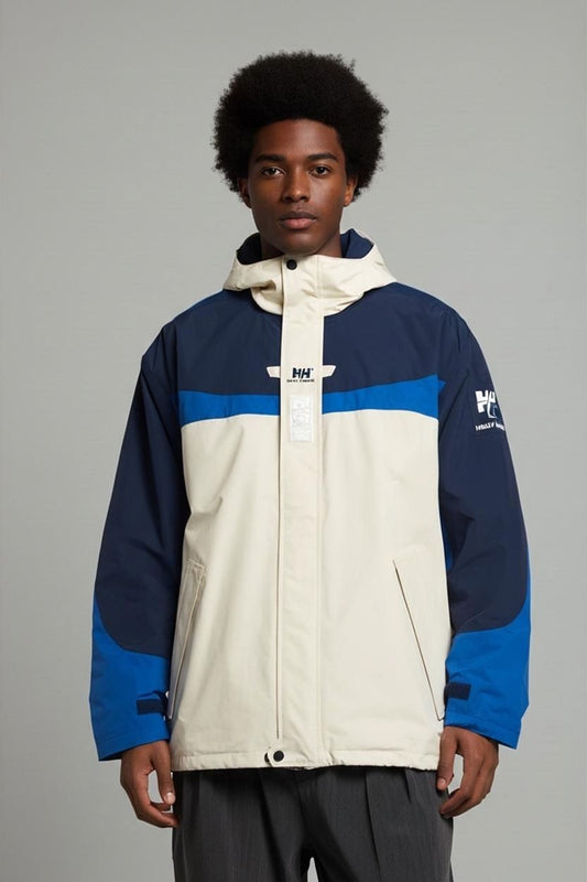Helly Hansen Sailing Jacket - Size M - Tricolor Navy/Blue/White