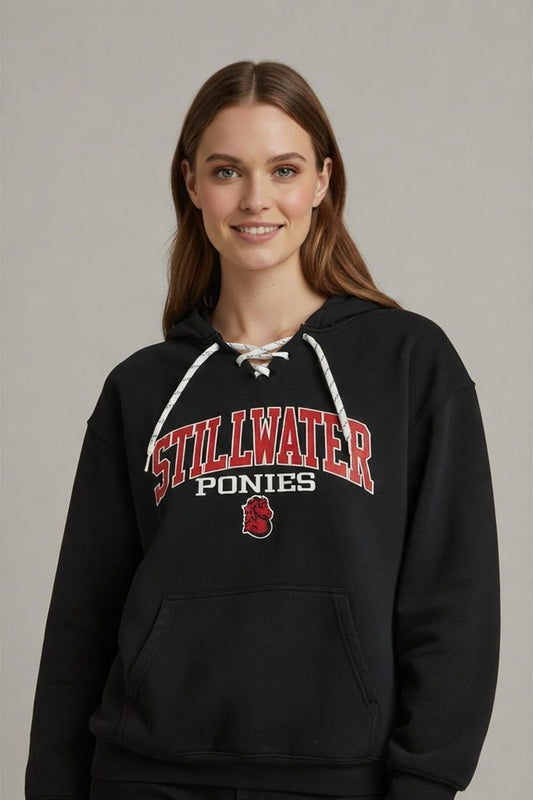 In Play Stillwater Ponies Black Hoodie - Size L