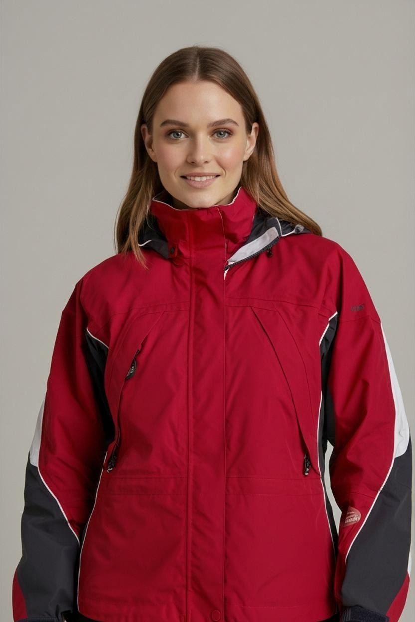 Columbia Sportswear Red Windbreaker Jacket - Size L