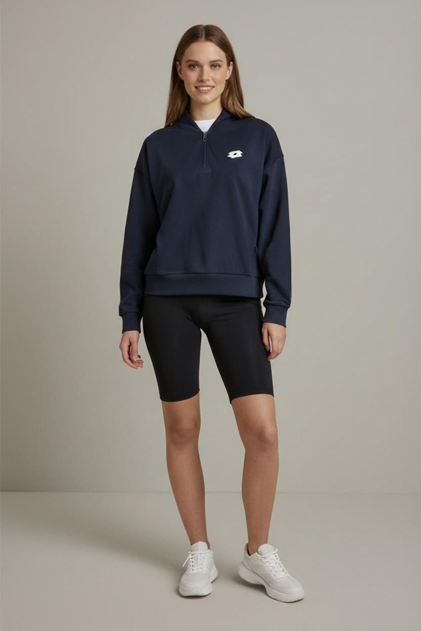Lotto Navy Quarter-Zip Training Top - Size L