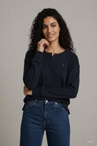 Tommy Hilfiger Navy Sleepwear Sweatshirt - Size XS