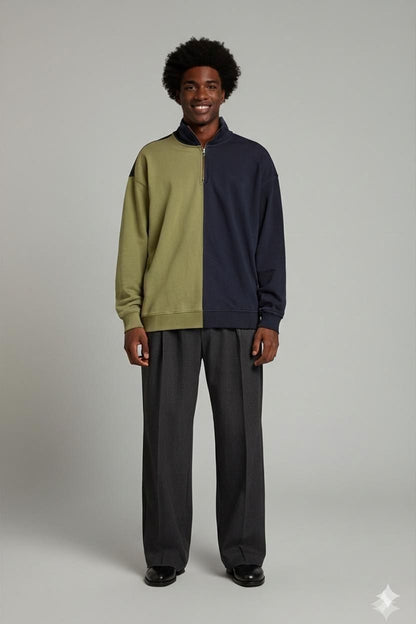 Collinan Navy & Olive Bomber Jacket - Size CCS 4-AM