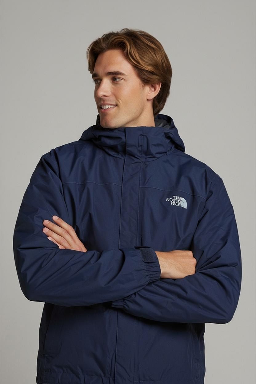 The North Face Navy Windbreaker Jacket - Size M