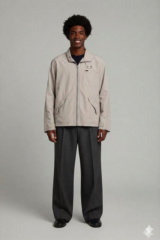 Lee Beige Lightweight Windbreaker Jacket - Size XL