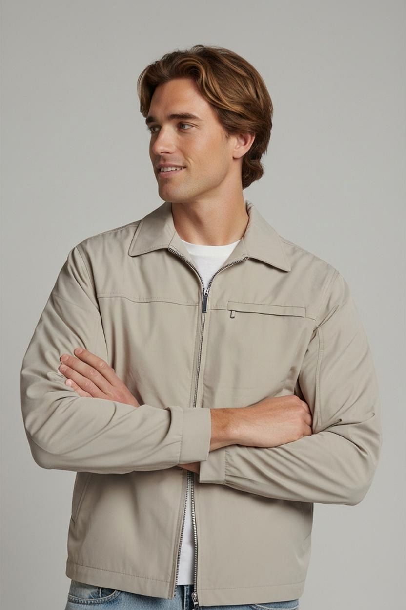 Calvin Klein Beige Lightweight Jacket - Size S