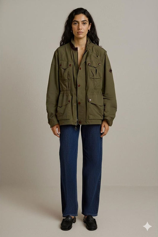 Timberland Waterproof Olive Green Utility Jacket - Size L