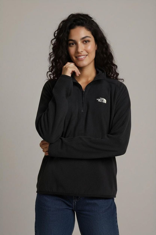 The North Face Black Fleece Sweatshirt - Quarter Zip Pullover
