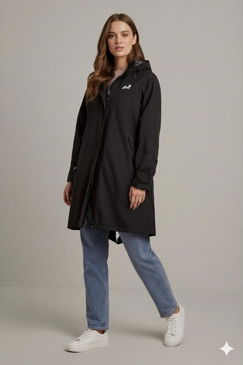 Jack Wolfskin Black Windbreaker Jacket - Women's XL/XXL