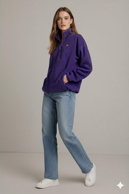 Purple Hoodie Sweatshirt - Long Sleeve
