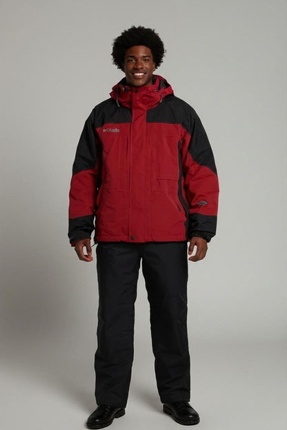 Columbia Sportswear Red & Black Windbreaker Jacket - Size 3L