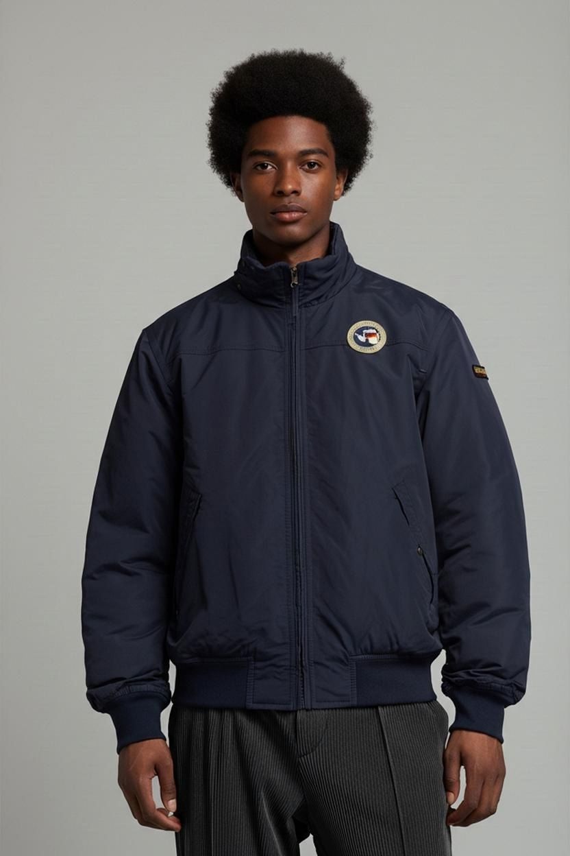 Napapijri Men's Navy Windbreaker Jacket - Size XL