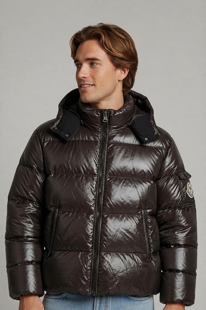 Moncler Black Down Puffer Jacket - Size 5