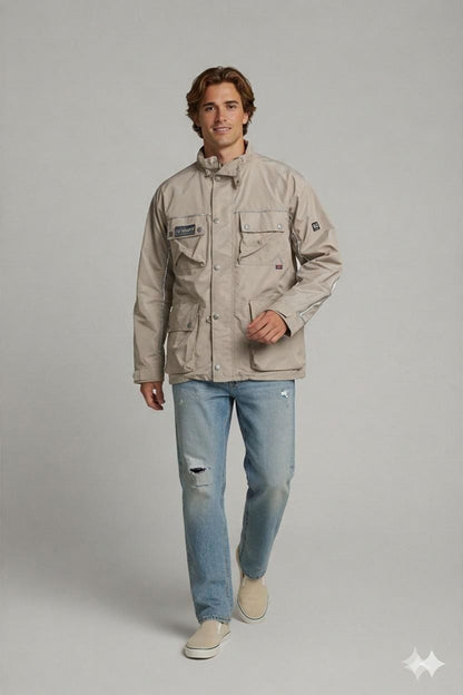 Belstaff Men's Beige Windbreaker Jacket - Size XL
