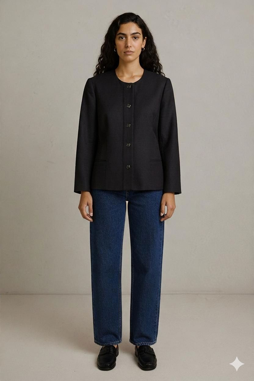 Weinberg Paris Black Button-Down Shirt - Made in France