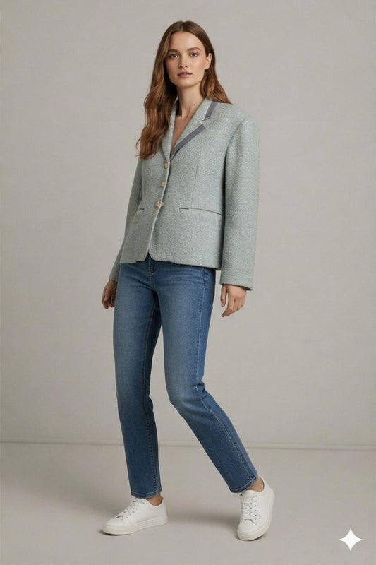 Vintage Italian Pure Wool Blazer - Made in Italy