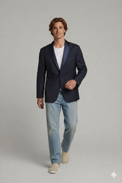 Navy Formal Blazer - Men's
