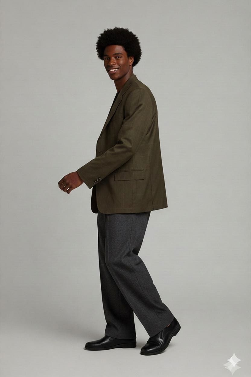 Alexander Men's Olive Green Blazer - Made in Italy