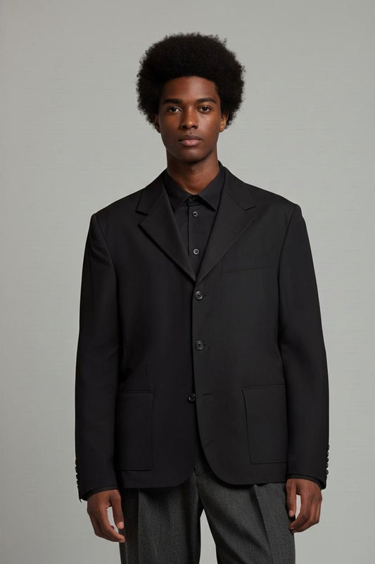 Carlo Inghirami Black Blazer - Men's Formal Jacket