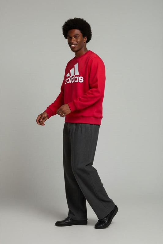 Adidas Red Crew Neck Sweatshirt - Size M