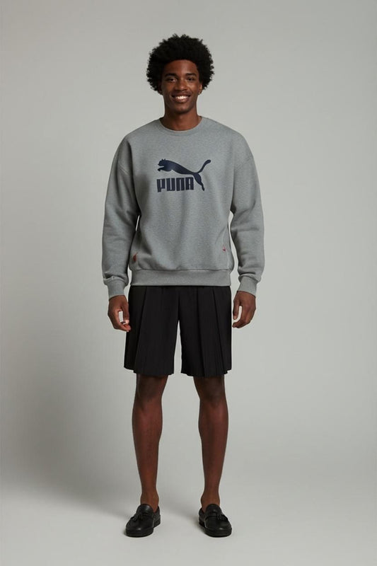 Puma Grey Sweatshirt - Men's Size M