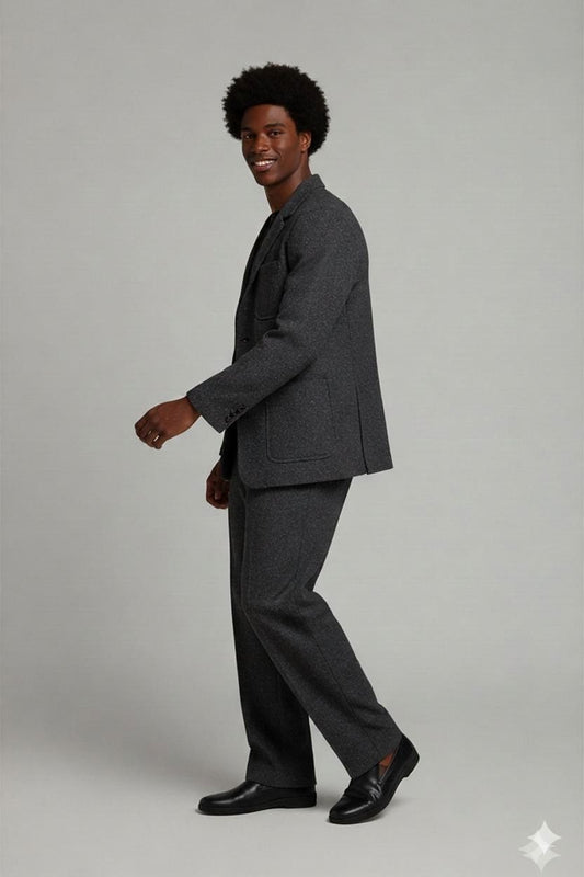 Weekend MaxMara Grey Wool Blazer - EU Size 44/46