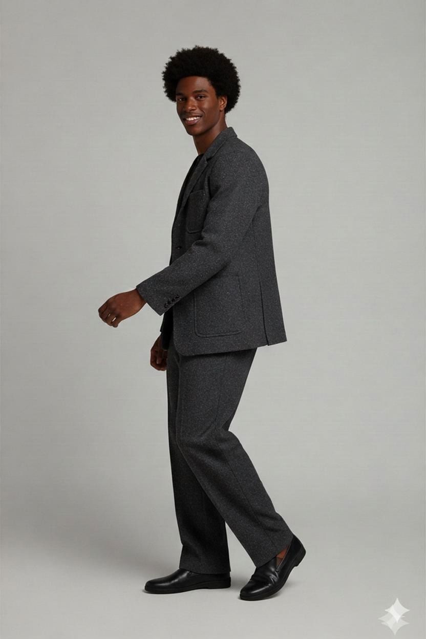 Weekend MaxMara Grey Wool Blazer - EU Size 44/46