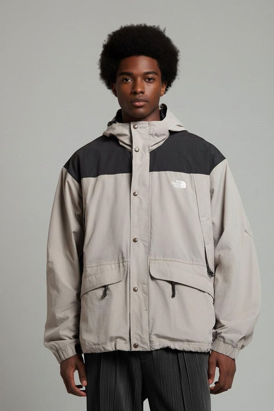The North Face Beige Windbreaker Jacket - Size XL