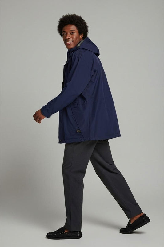 Helly Hansen Navy Blue Windbreaker Jacket - Size M