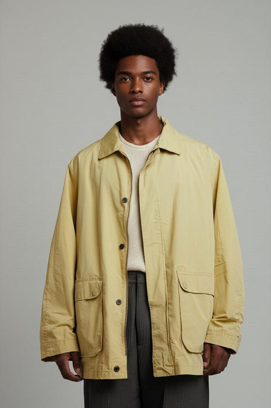 Amerigo Vespucci Yellow Windbreaker Jacket - Size XL