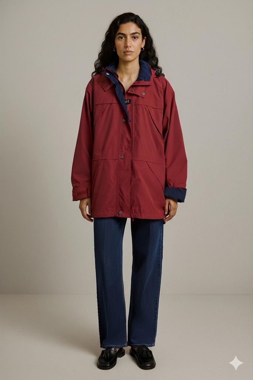 Helly Hansen Red Windbreaker Jacket - Size XL