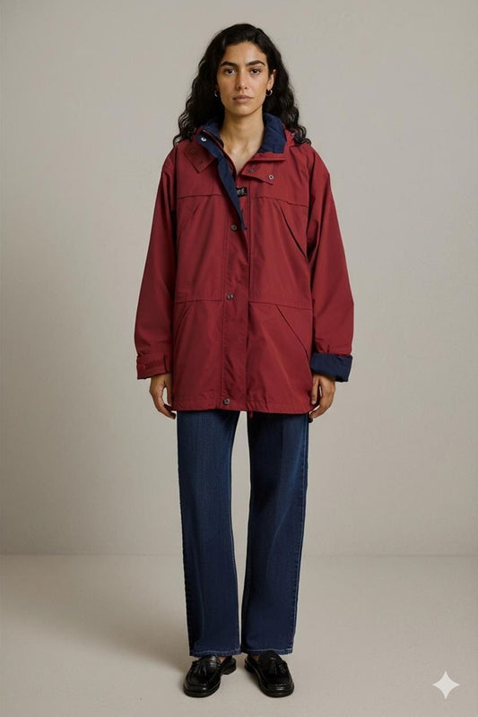 Helly Hansen Red Windbreaker Jacket - Size XL