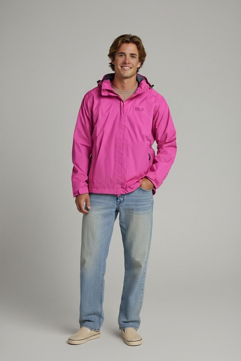 Jack Wolfskin Pink Windbreaker Outdoor Jacket
