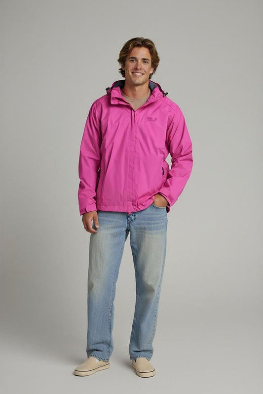 Jack Wolfskin Pink Windbreaker Outdoor Jacket